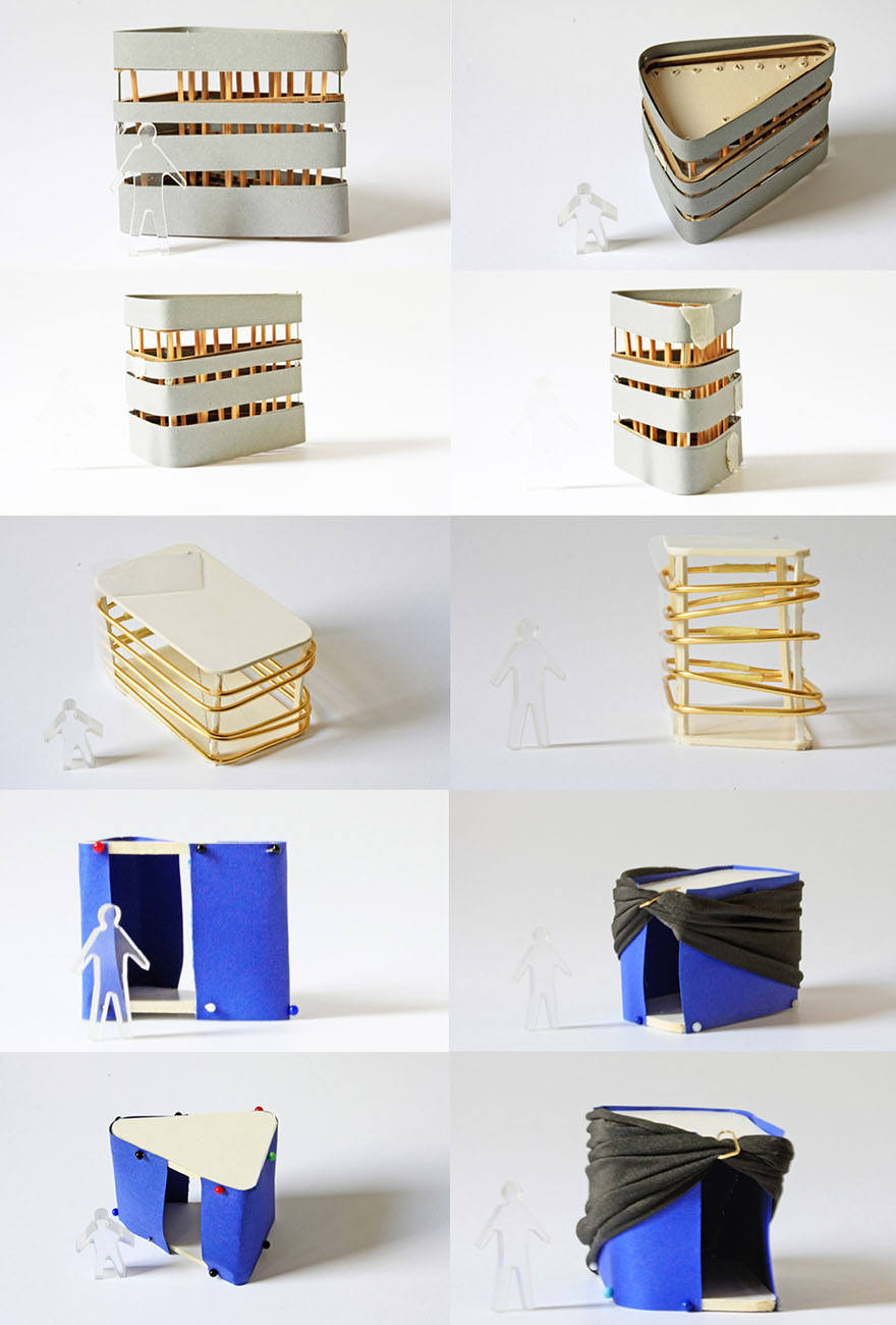 das Wohnwerkzeug Vernissage Ausstellung Bühne wohnen Arbeitsmodelle Modelle Architektur